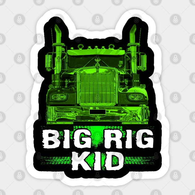 Truckers Kid Big Rig Kid Truckers Dad #trucker_heroes Sticker by Trucker Heroes